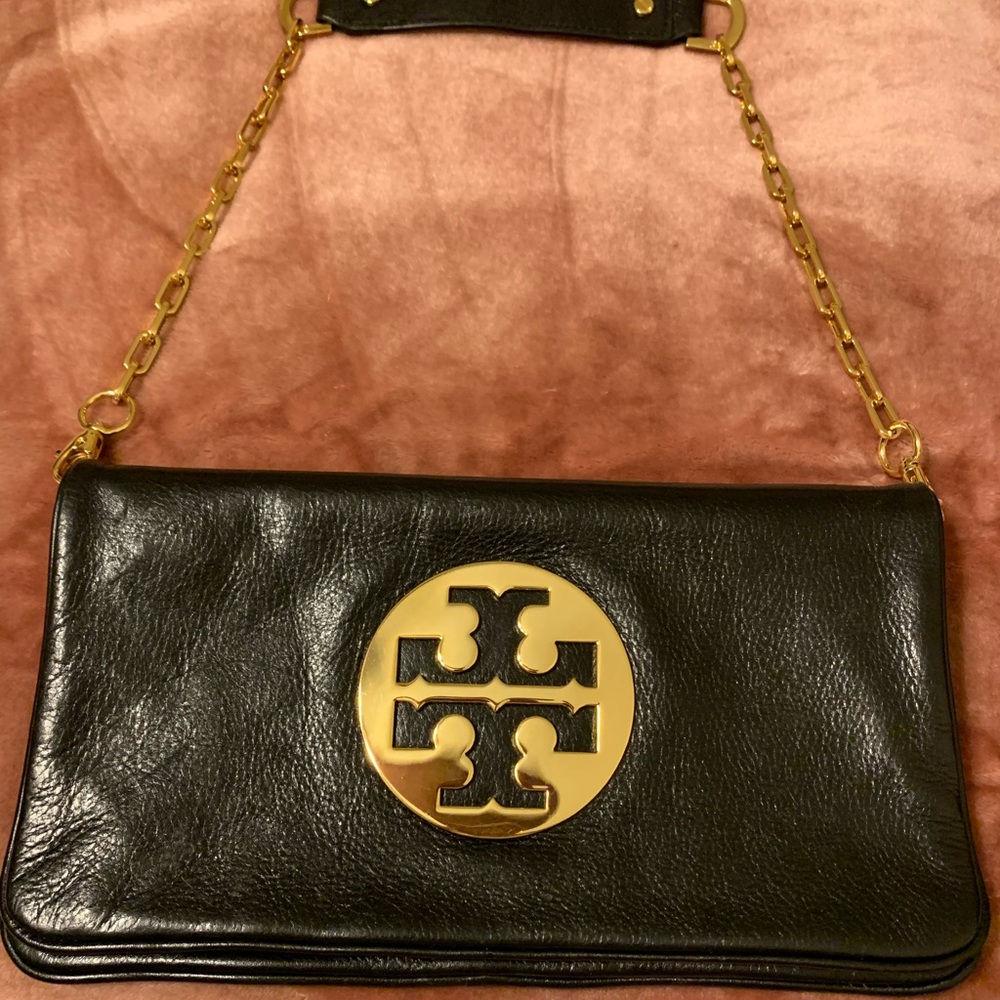 Tory Burch Reva shoulder bag Black with Gold